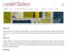 Tablet Screenshot of londonquilters.org.uk